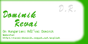 dominik revai business card